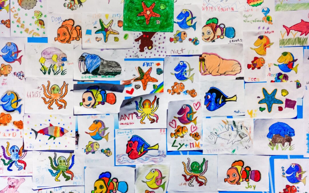 Inauguration of children’s drawings exhibition