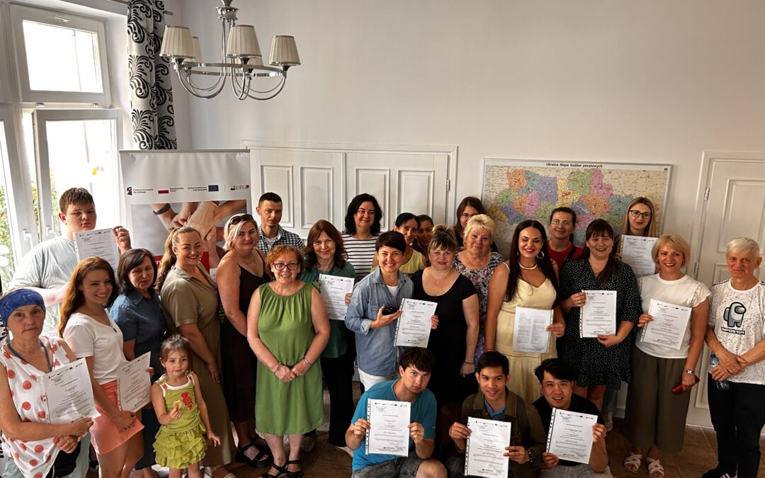 Zakończenie kursu języka polskiego i spotkanie z Oksaną Tymchyshyn